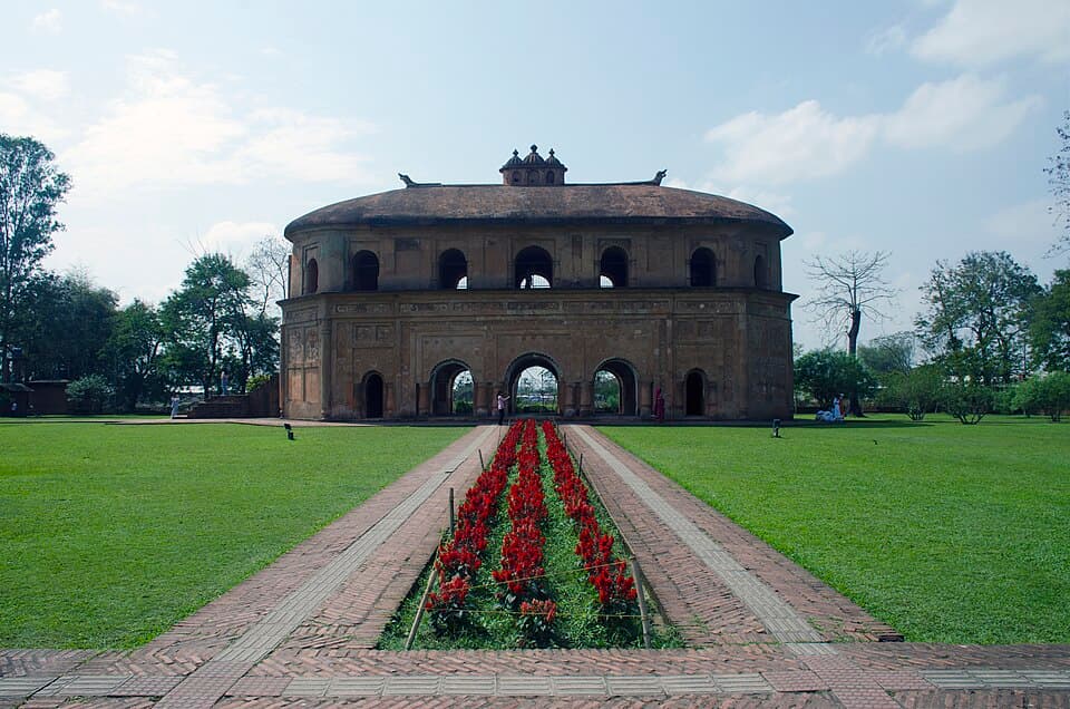 Rang Ghar, Sivasagar: A pavilion at Rangpur, the Ahom capital to which Rudra Singha moved the court.