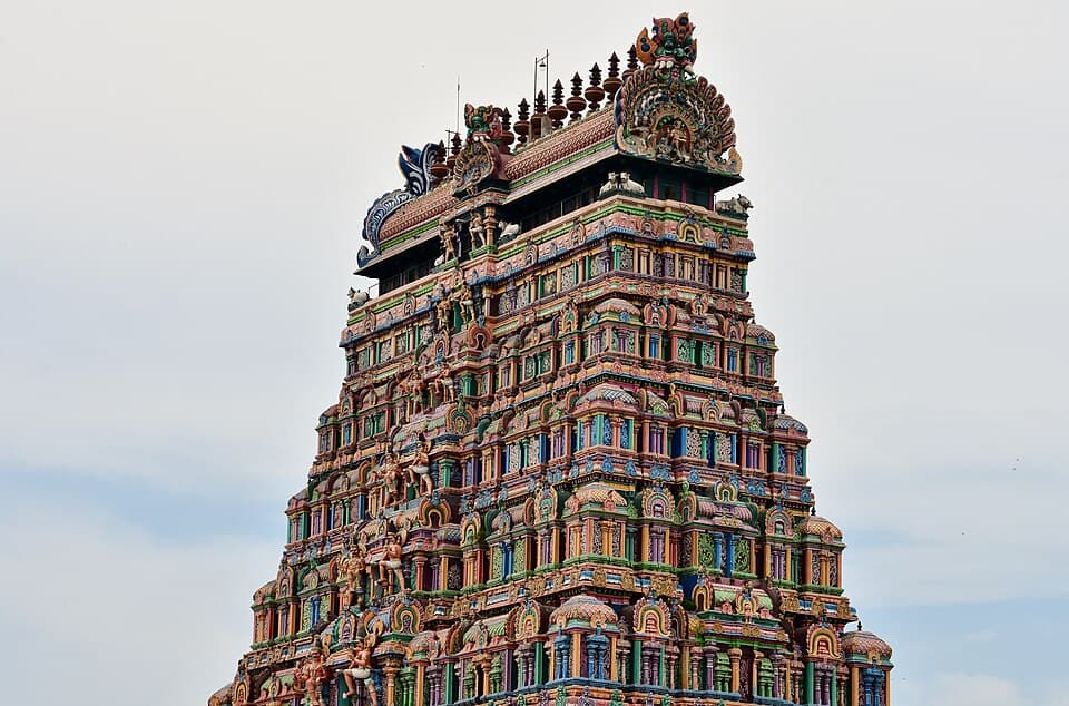 The Nataraja temple, Chidambaram: A great Shaiva temple of the Tamil country, where the Nayanmars' Bhakti took root.
