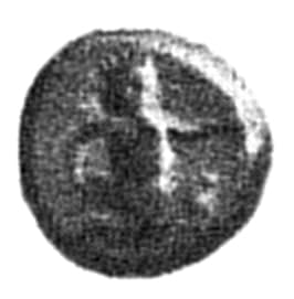 An Achaemenid coin from the Bhir Mound, Taxila: Persian contact connected the northwest more firmly to West Asia; Greek and Aramaic were later understood at Taxila.